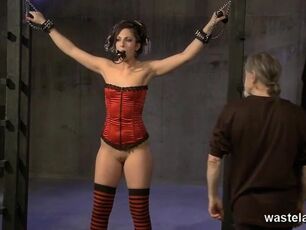Tied Ball-gagged Caned And Predominated