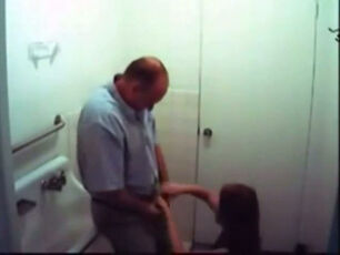 Security web cam in school rest room caught real tutor poke
