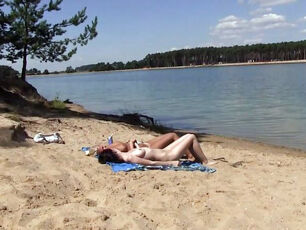 2 scorching russian teen getting a sunburn on the free